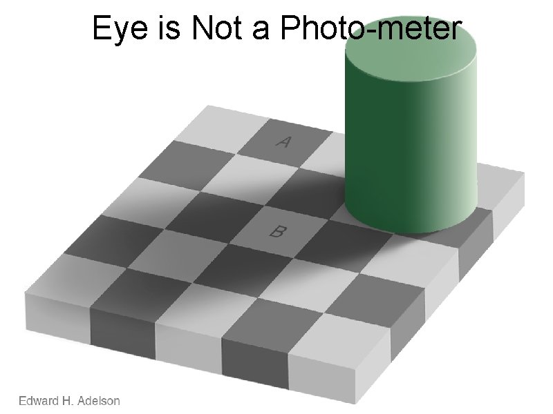 Eye is Not a Photo-meter 