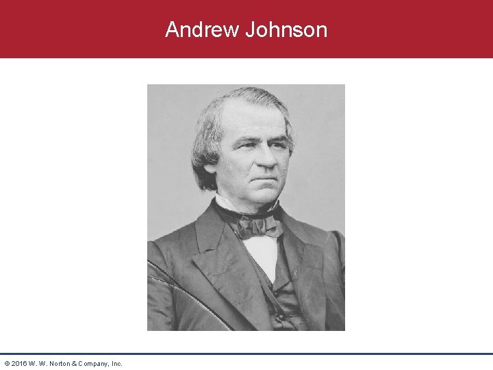Andrew Johnson © 2016 W. W. Norton & Company, Inc. 