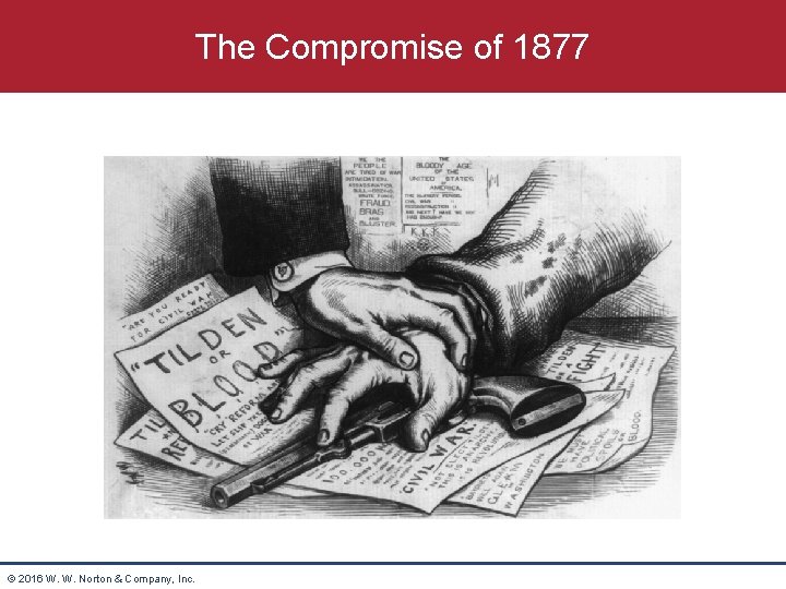 The Compromise of 1877 © 2016 W. W. Norton & Company, Inc. 