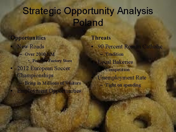 Strategic Opportunity Analysis Poland Opportunities Threats • New Roads • 90 Percent Roman Catholic Strategic Opportunity Analysis Poland Opportunities Threats • New Roads • 90 Percent Roman Catholic