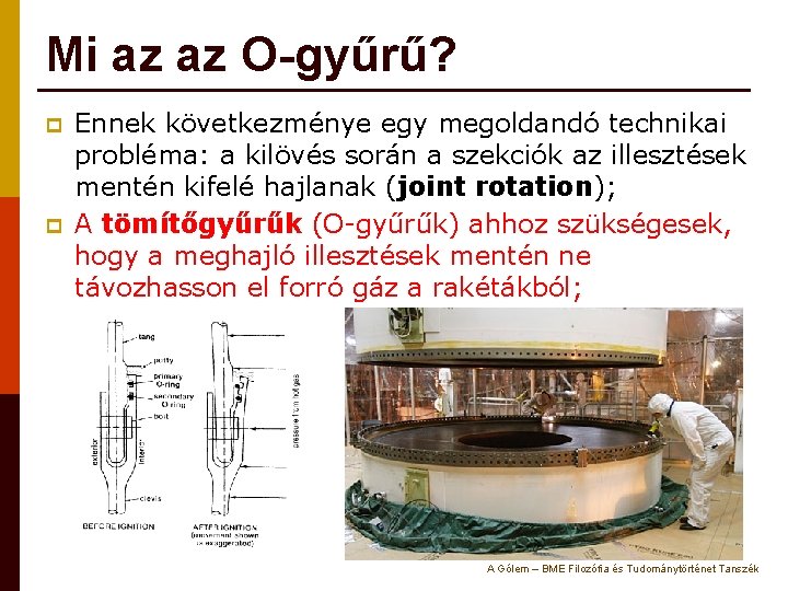 Mi az az O-gyűrű? p p Ennek következménye egy megoldandó technikai probléma: a kilövés