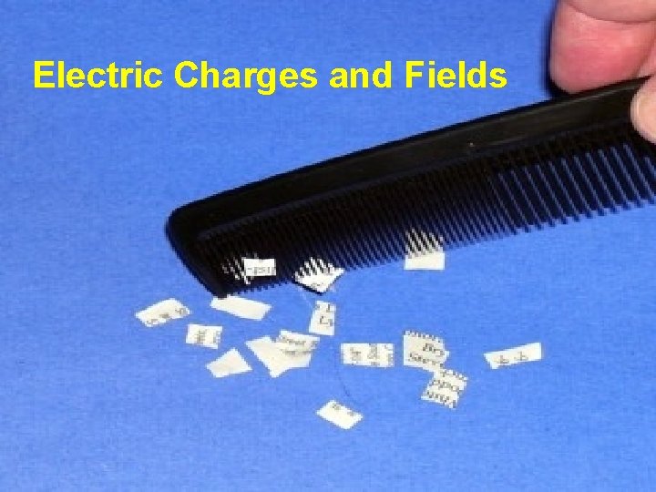 Electric Charges and Fields 