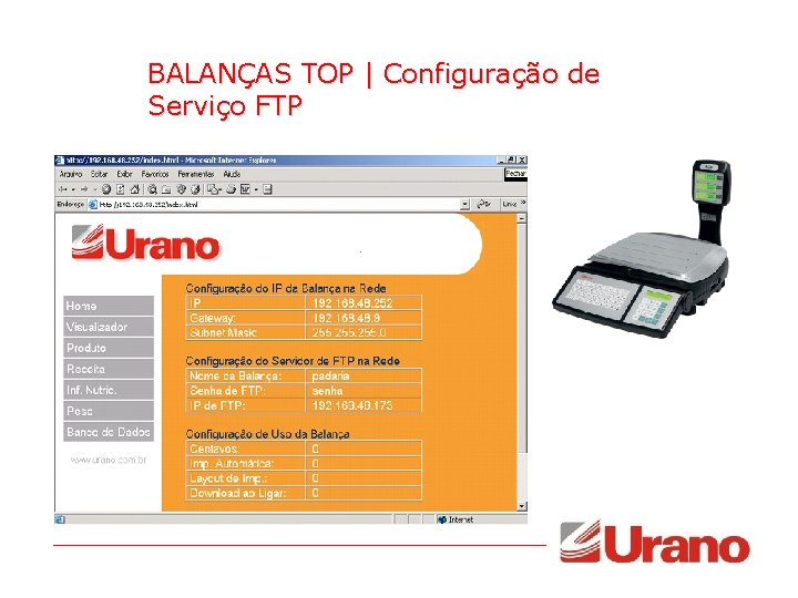 BALANÇAS TOP | Configuração de Serviço FTP 