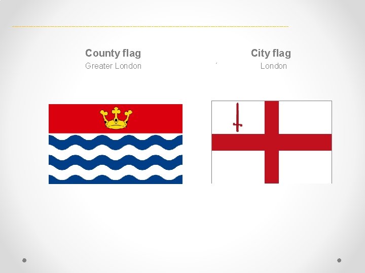 ----------------------------------------------------------- County flag Greater London City flag ´ London 