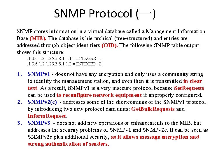 SNMP (Simple Network Management Protocol) SNMP Protocol (一) SNMP stores information in a virtual SNMP (Simple Network Management Protocol) SNMP Protocol (一) SNMP stores information in a virtual
