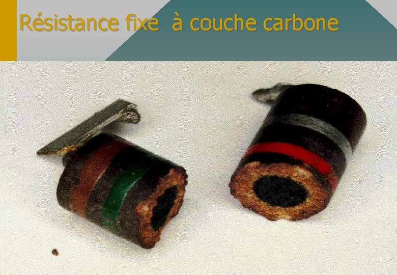 Résistance fixe à couche carbone 