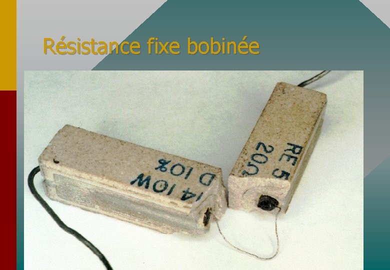 Résistance fixe bobinée 