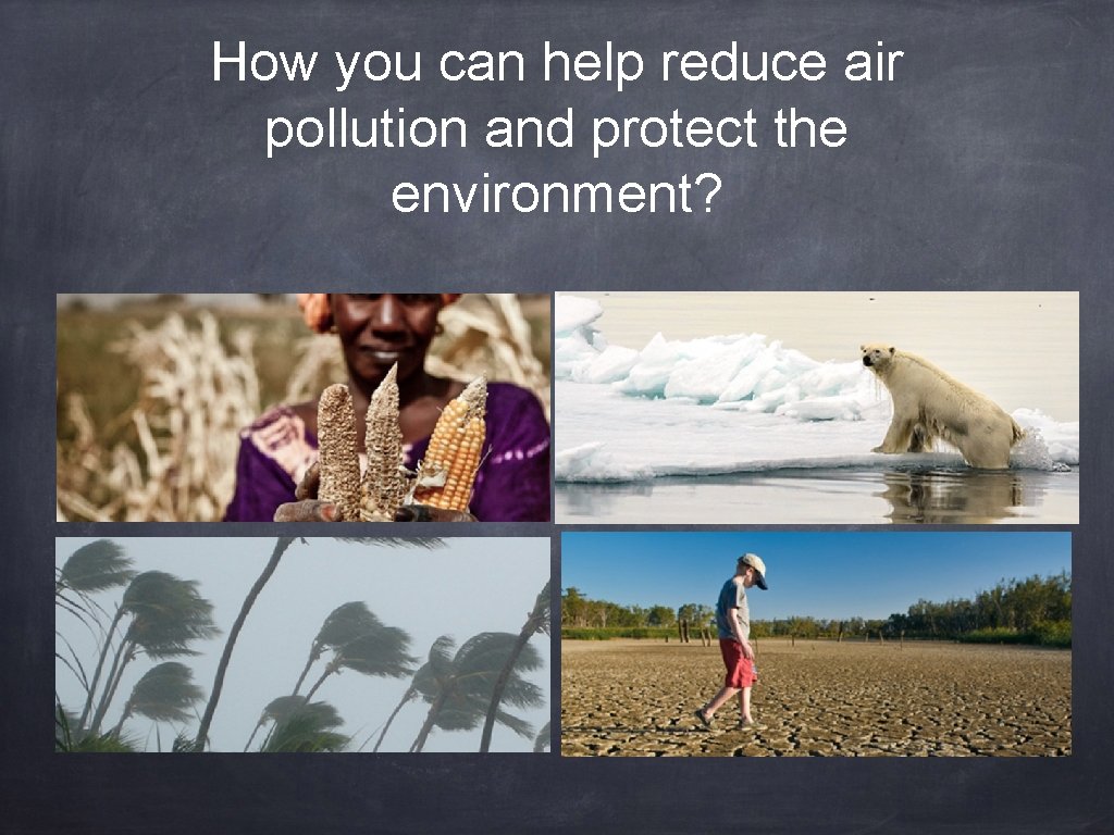 How you can help reduce air pollution and protect the environment? 