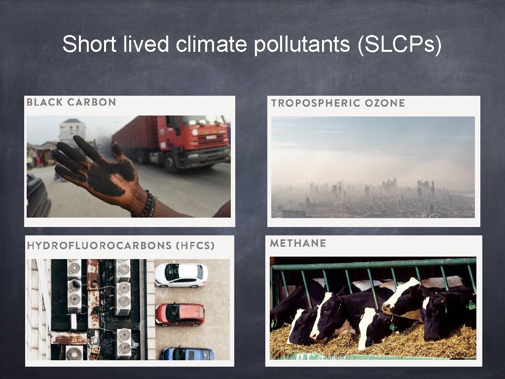 Short lived climate pollutants (SLCPs) 