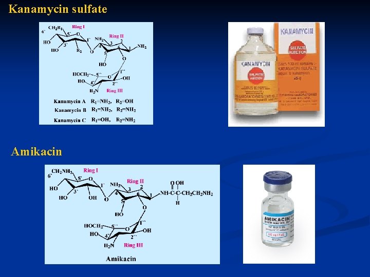 Kanamycin sulfate Amikacin 