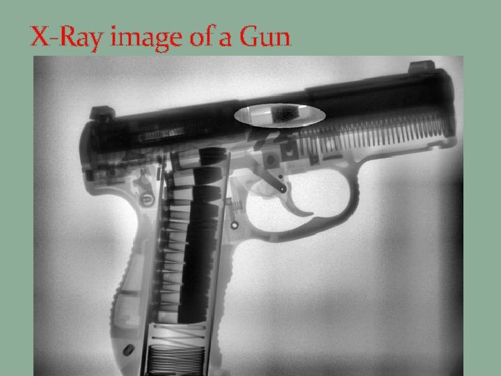 X-Ray image of a Gun 