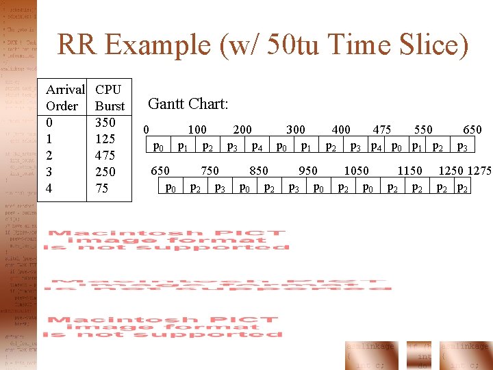 RR Example (w/ 50 tu Time Slice) Arrival Order 0 1 2 3 4 RR Example (w/ 50 tu Time Slice) Arrival Order 0 1 2 3 4