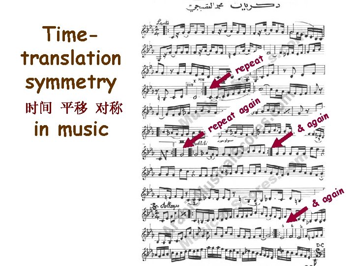 Timetranslation symmetry r 时间 平移 对称 in music in a g a t a