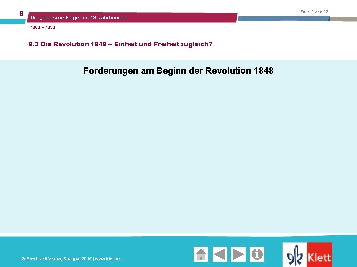 Die Deutsche Frage Im 19 Jahrhundert 8 Folie 1 von 12 Die Deutsche Frage