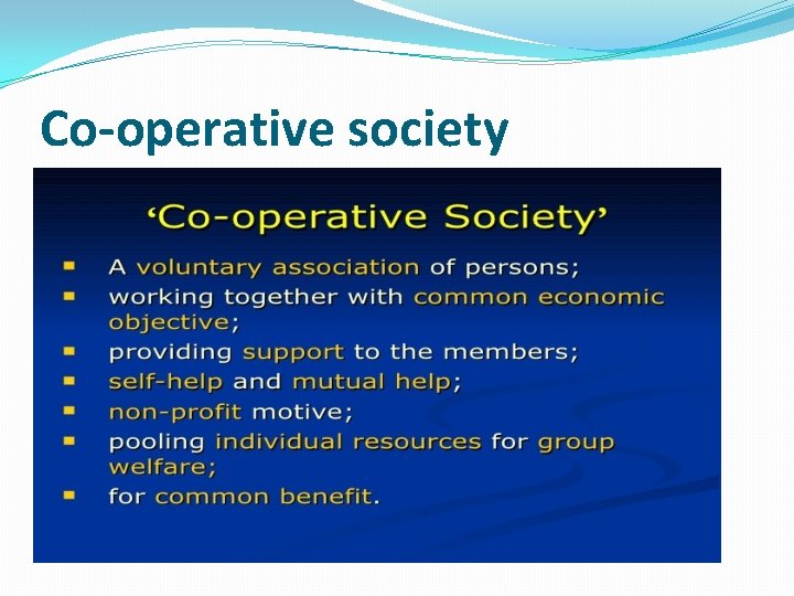 Co-operative society Co-operative society