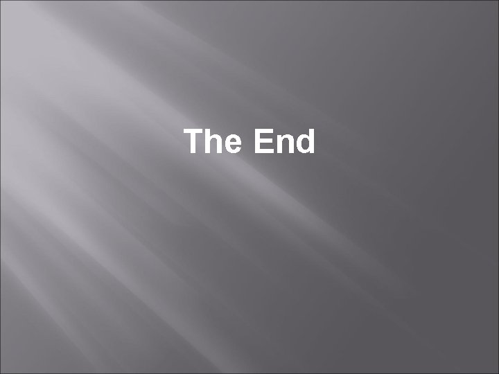 The End 