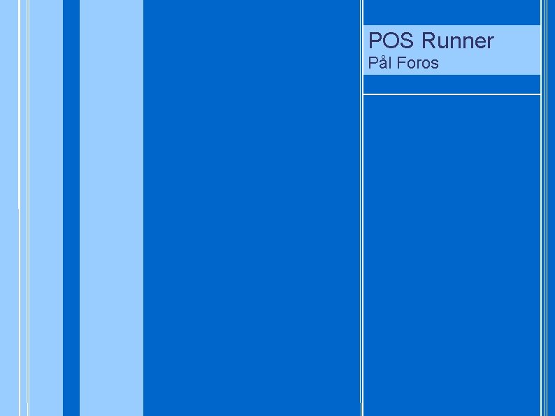 POS Runner POS Pål Foros 