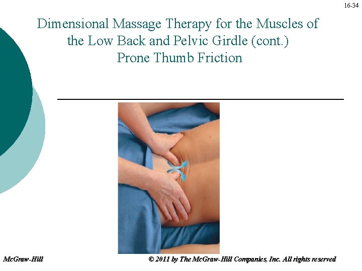 16 -34 Dimensional Massage Therapy for the Muscles of the Low Back and Pelvic