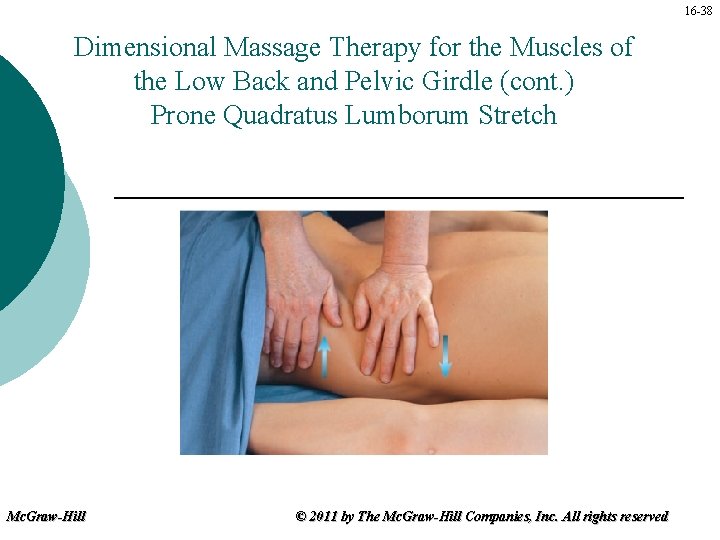 16 -38 Dimensional Massage Therapy for the Muscles of the Low Back and Pelvic