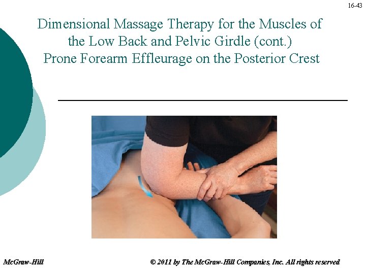 16 -43 Dimensional Massage Therapy for the Muscles of the Low Back and Pelvic