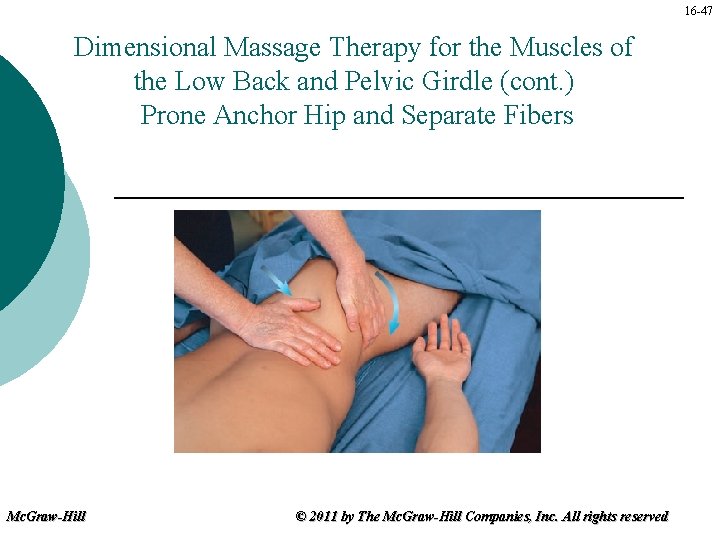 16 -47 Dimensional Massage Therapy for the Muscles of the Low Back and Pelvic