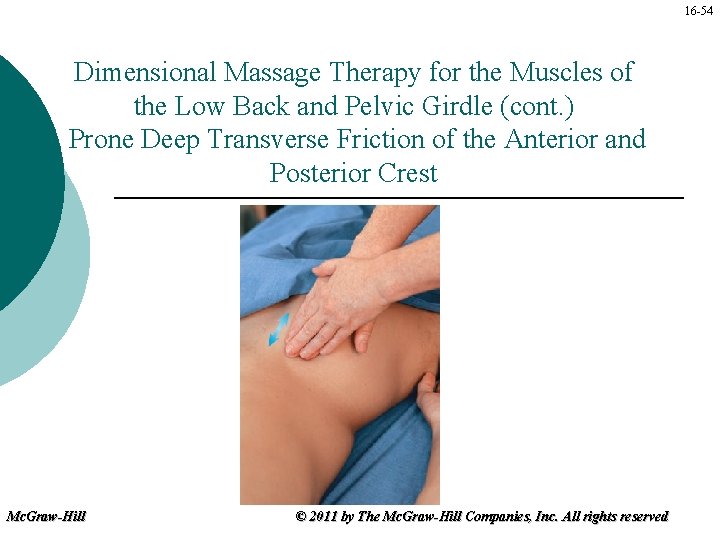 16 -54 Dimensional Massage Therapy for the Muscles of the Low Back and Pelvic