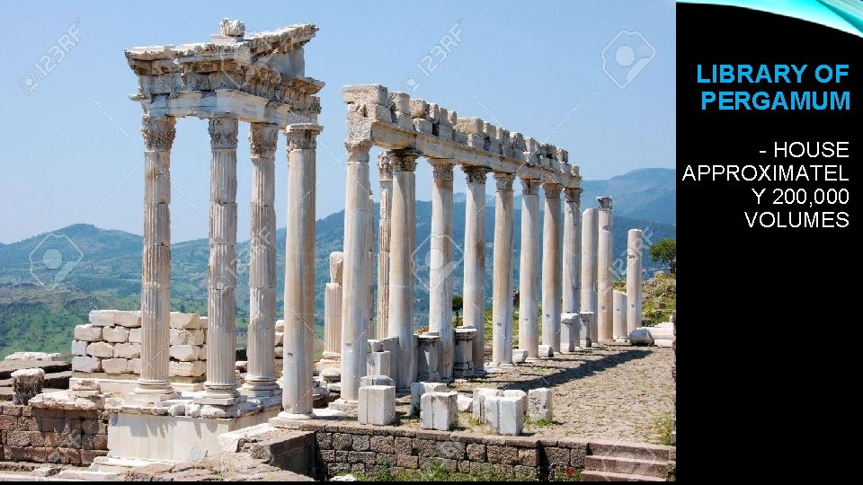 LIBRARY OF PERGAMUM - HOUSE APPROXIMATEL Y 200, 000 VOLUMES 