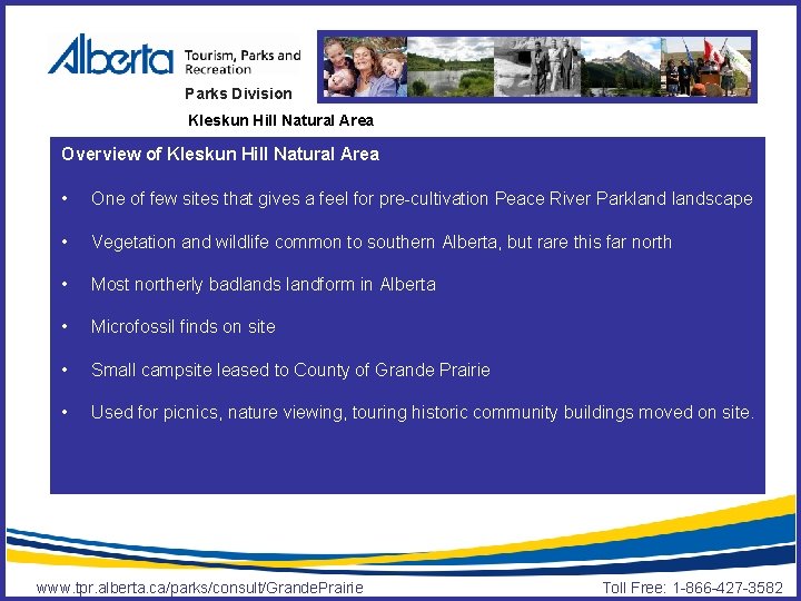 Parks Division Kleskun Hill Natural Area Overview of Kleskun Hill Natural Area • One