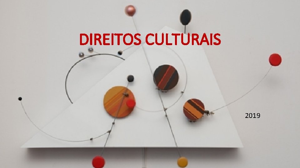 DIREITOS CULTURAIS 2019 