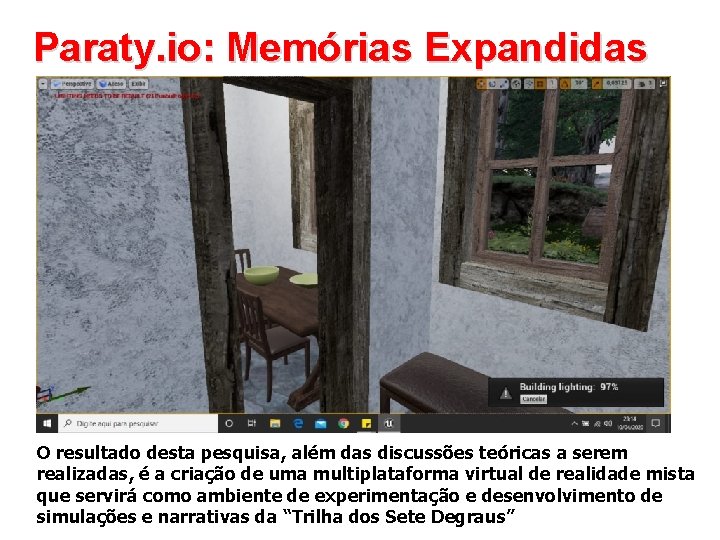 Paraty. io: Memórias Expandidas O resultado desta pesquisa, além das discussões teóricas a serem