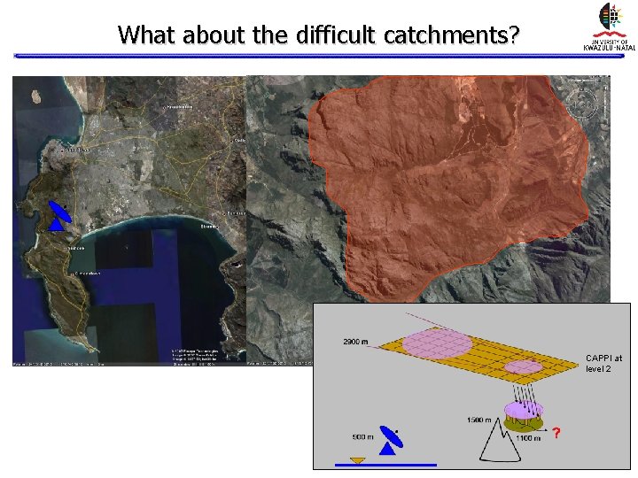 What about the difficult catchments? CAPPI at level 2 What about the difficult catchments? CAPPI at level 2