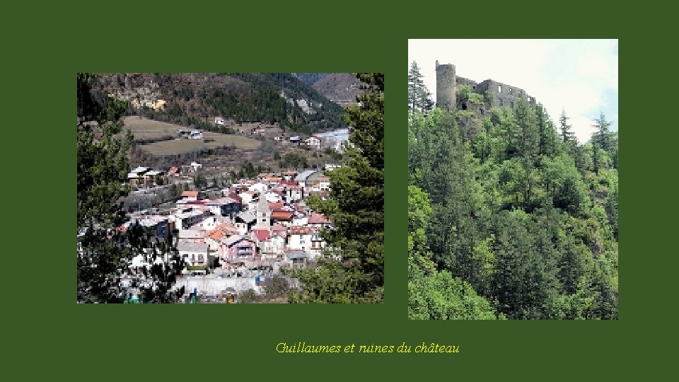 Guillaumes et ruines du château 