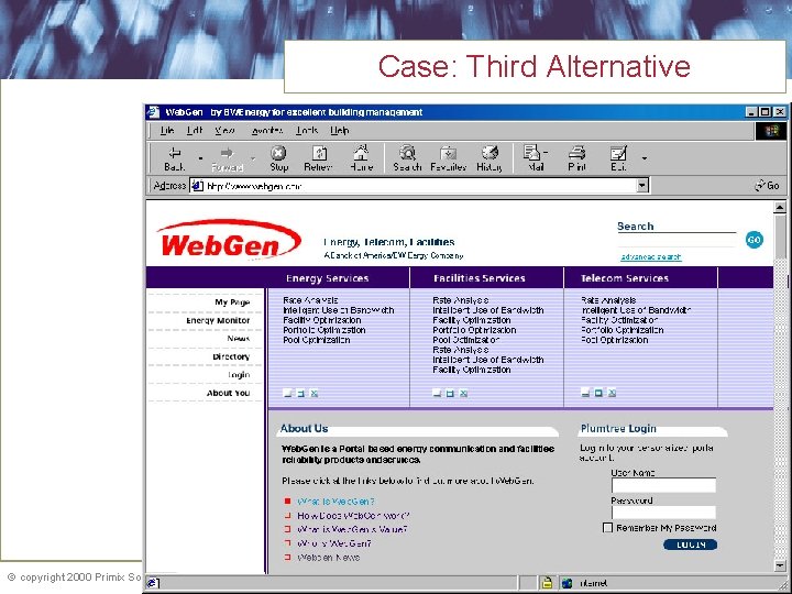 Case: Third Alternative copyright 2000 Primix Solutions | www. primix. com | info@primix. com