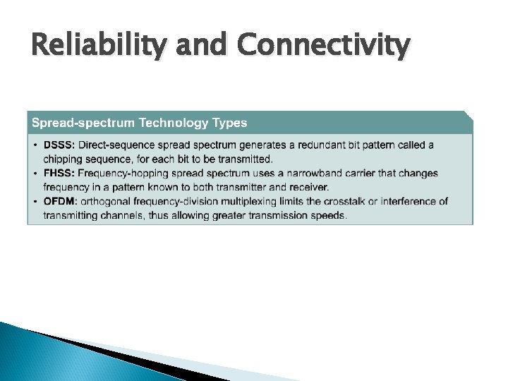 Reliability and Connectivity 