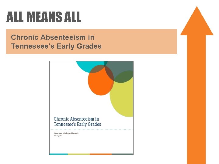 ALL MEANS ALL Chronic Absenteeism in Tennessee’s Early Grades 