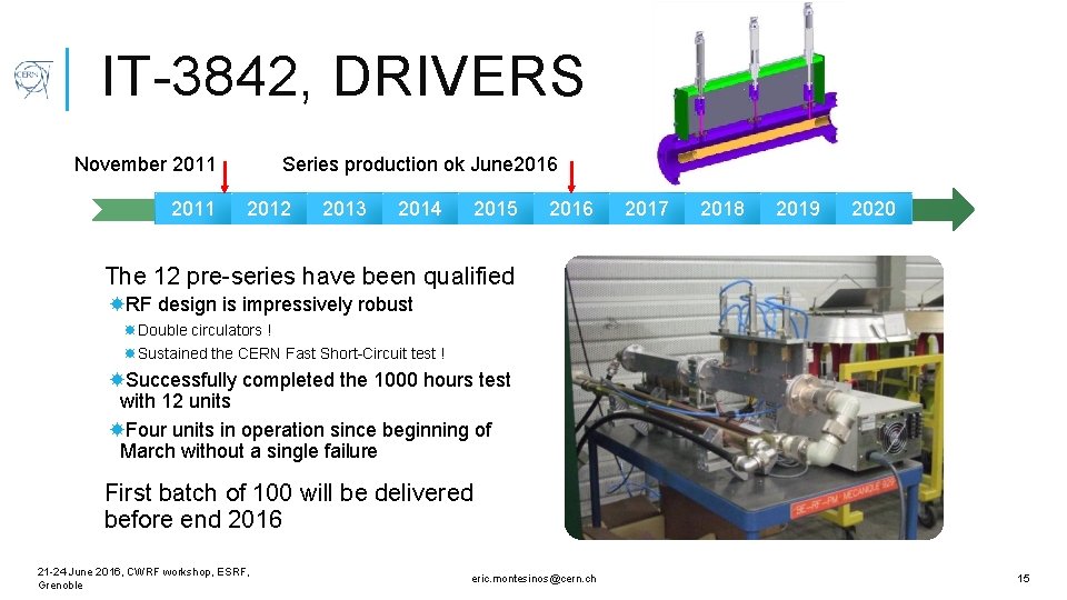 IT-3842, DRIVERS November 2011 Series production ok June 2016 2012 2013 2014 2015 2016