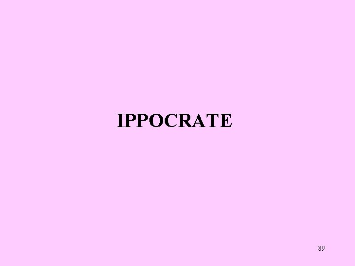 IPPOCRATE 89 