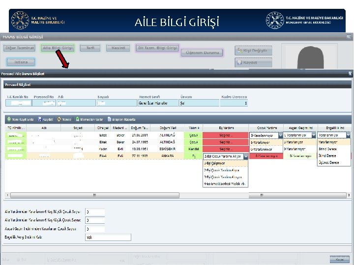 AİLE BİLGİ GİRİŞİ 