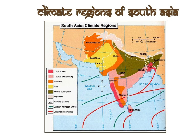 Climate Regions of South Asia 