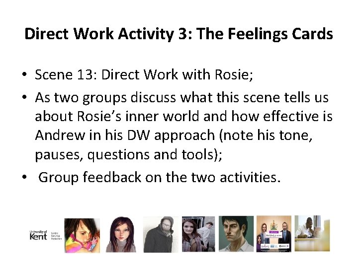 Direct Work Activity 3: The Feelings Cards • Scene 13: Direct Work with Rosie;