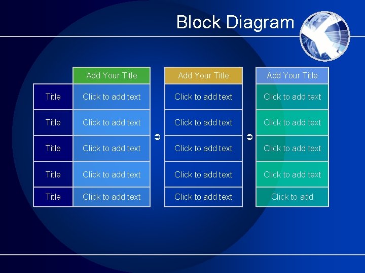 Block Diagram Add Your Title Click to add text Click to add text Title