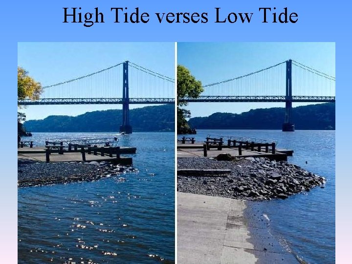 High Tide verses Low Tide 