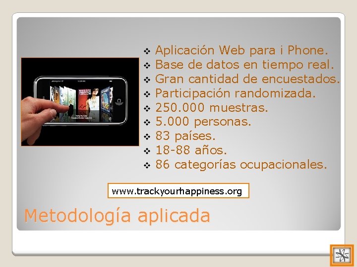 v v v v v Aplicación Web para i Phone. Base de datos en