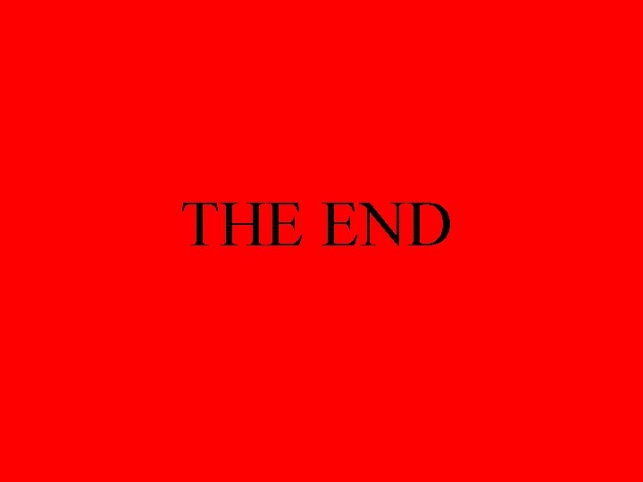 THE END 