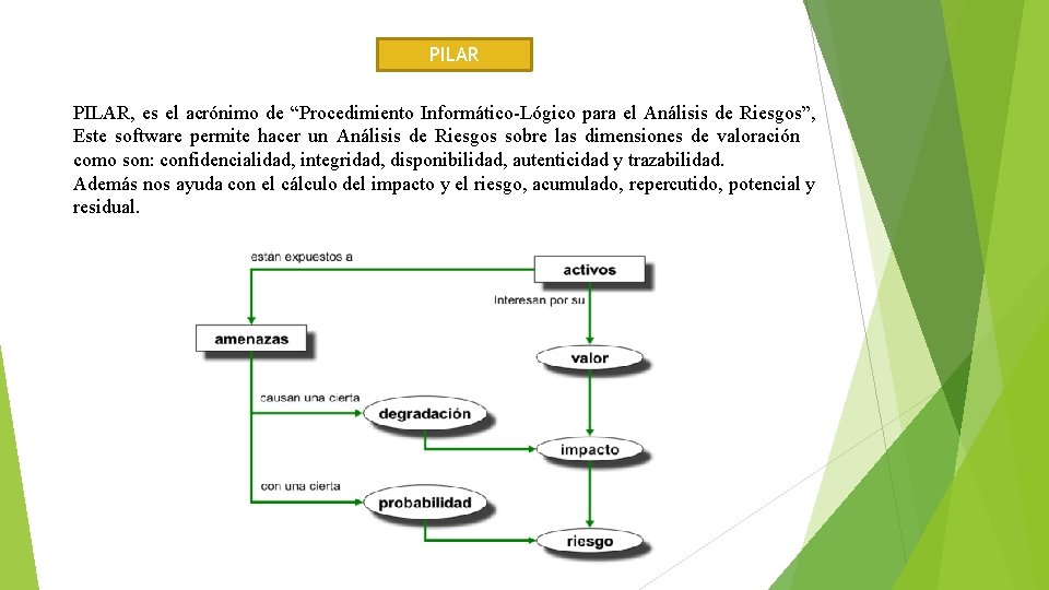 PILAR, es el acrónimo de “Procedimiento Informático-Lógico para el Análisis de Riesgos”, Este software