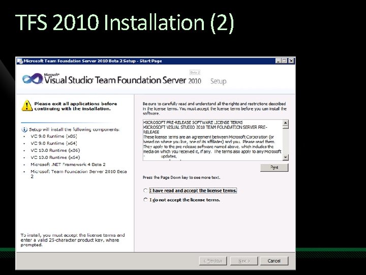 TFS 2010 Installation (2) 