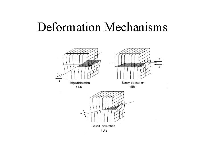 Deformation Mechanisms 