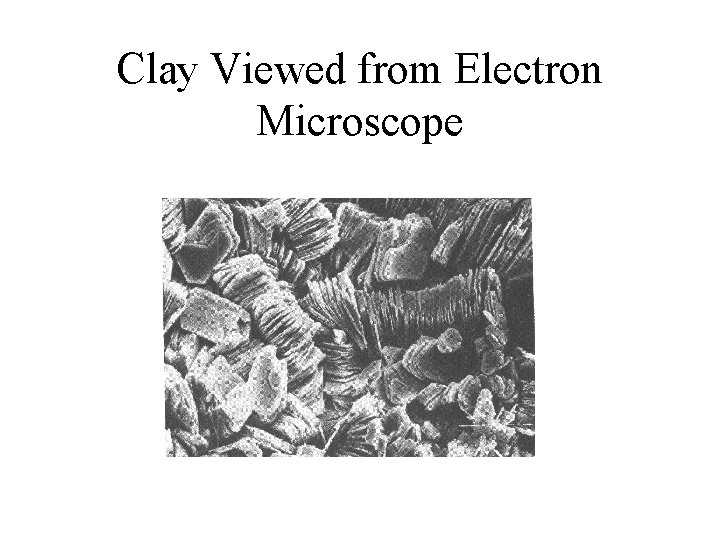 Clay Viewed from Electron Microscope 