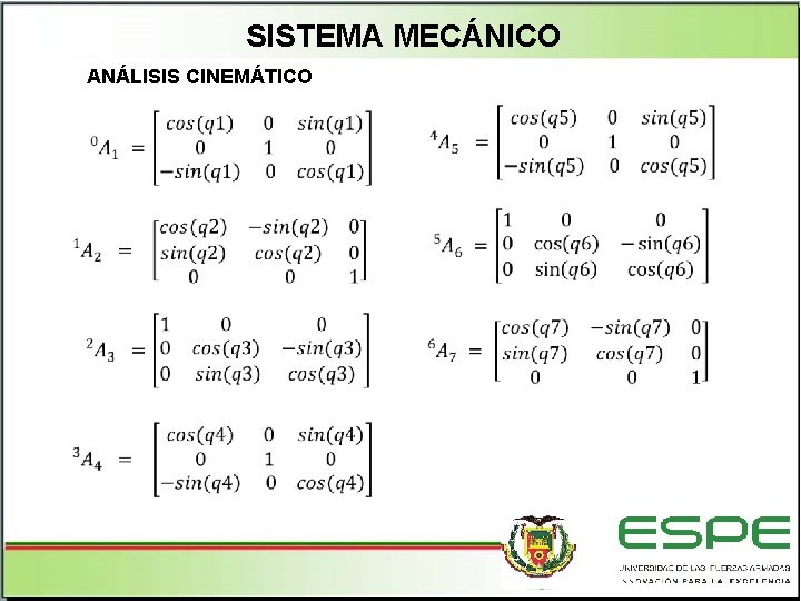 SISTEMA MECÁNICO ANÁLISIS CINEMÁTICO 