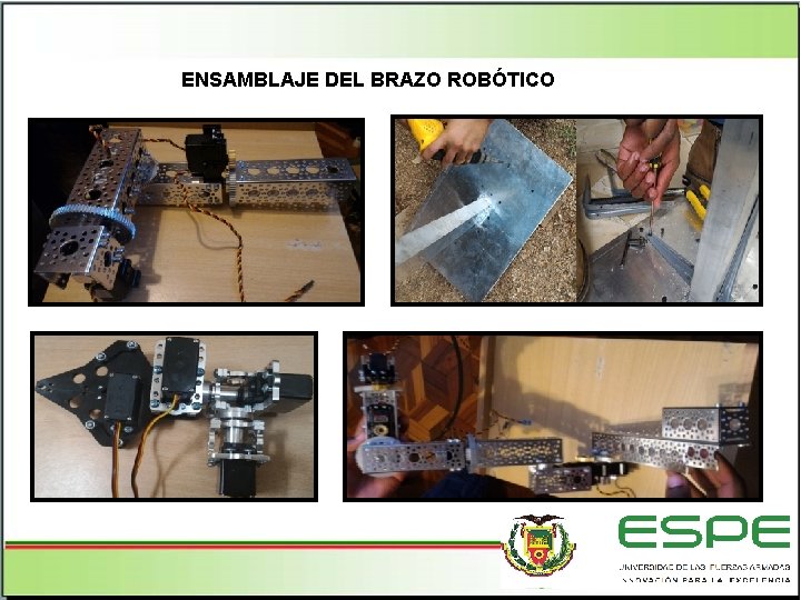 ENSAMBLAJE DEL BRAZO ROBÓTICO 